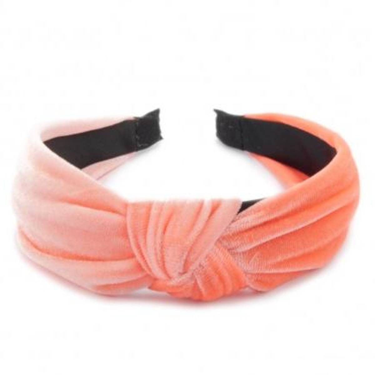 Hårbøyle i Velour - Orange