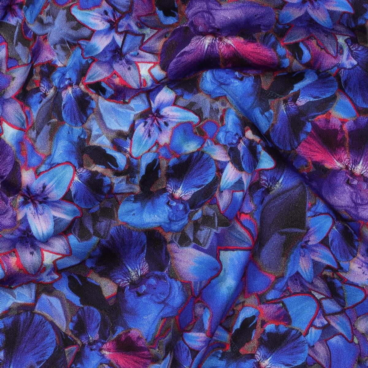 1 meter - Rosella - Vevd Viskose med stretch